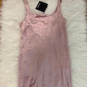 Velvet pink dress